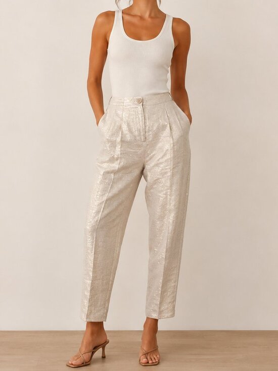 Corey Lynn Calter Pants - Anthropologie Shimmer Trouser Pants